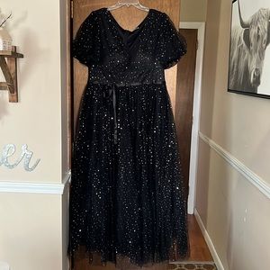 Shein curve sequin dress
